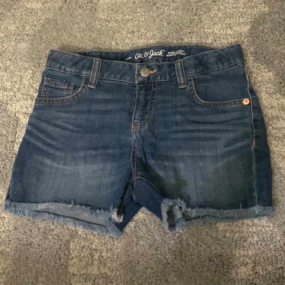 cat & jack dark jean shorts